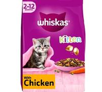 WHISKAS KITTEN complete dry cat food biscuits 3 x 300g boxes