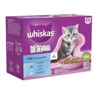 Whiskas Kitten Pouches in Jelly - Fish Selection in Jelly (48 x 85g)