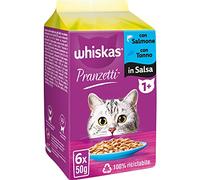Whiskas Lunch Box Fish Selection 1+ Adult, Wet Cat Food, 12 Packs Each of 6 Sachets x 50g (72 Pieces Total)