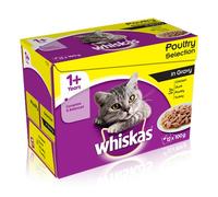 Whiskas Pch 1+ Poultry Sel Gry 4x12x100g