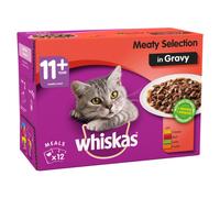 Whiskas Pch 11+ Meaty Sele Gvy 4x12x100g