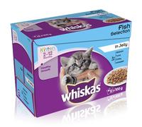 Whiskas Pch 2-12m Kit Fish Jel 4x12x100g