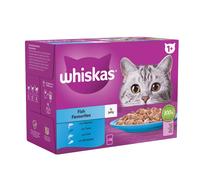 Whiskas Pouch 1+ Fish Favourites In Jelly 12x85g - Size: 85g
