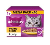 Whiskas Pouch 1+ Poultry Feasts In Jelly 40x85g - Size: 85g