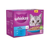 Whiskas Pouch 11+ Fish Favourites In Jelly 12x85g - Size: 85g