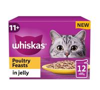 Whiskas Pouch 11+ Poultry Feasts In Jelly 12x85g - Size: 85g