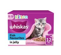 Whiskas Kitten Pouches in Jelly - Multibuy: 48 x 85g Fish Selection in Jelly