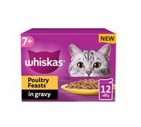 Whiskas 7+ Cat Pouches Poultry Feasts in Gravy - 12 x 85g