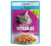 Whiskas Pouch Jelly Tuna 3For£1 - 100Gm - Pack of 24
