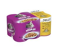 Whiskas Poultry in Jelly Selection 6 x 390 g (Pack of 4)