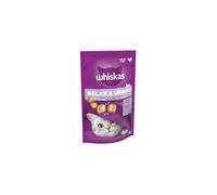 Whiskas Relax and Unwind - Cat Treats - Small Bite Size Snacks with Chicken Filling - 8 x 45 g