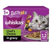 Whiskas Tasty Mix 1+ Chef`s Choice in Gravy 48x85g Pouches, Adult Cat