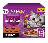 Whiskas 1+ Cat Pouches Tasty Mix Country Collection in Gravy - 12 x 85g