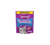 WHISKAS Temptations Salmon Cat Treats 4x180g - Crunchy