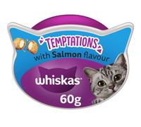 WHISKAS Temptations - Tasty, Crunchy Treats for Adult Cats, Small