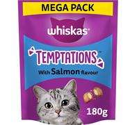 WHISKAS Temptations - Tasty, Crunchy Treats for Adult Cats, Small Bite