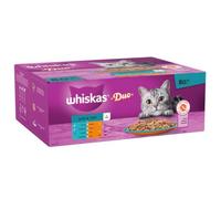 Whiskas 1+ Cat Pouches Duo Surf and Turf Mega Pack in Jelly - 80 x 85g