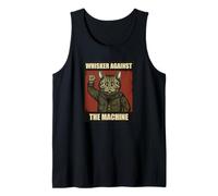 Whisker Against The Machine Protest Cat Rebel Tank Top