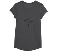 Whisker Business: Feline-Inspired Entrepreneurship Logo T-Shirt, Girls, Dark Heather Grey, Small