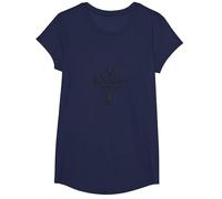 Whisker Business: Feline-Inspired Entrepreneurship Logo T-Shirt, Girls, Navy, Small