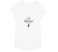 Whisker Business: Feline-Inspired Entrepreneurship Logo T-Shirt, Girls, White, Small