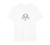 Whisker Only: Charming Cat Face Design for Pet Lovers T-Shirt, Men's Big and Tall, White, 2X Tall