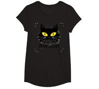 Whisker Revolution: Feline Uprising Art T-Shirt, Girls, Black, Small