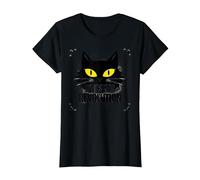 Whisker Revolution: Feline Uprising Art T-Shirt, Women, Black, XS
