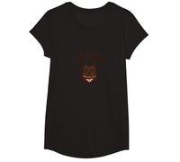 Whisker Wrangler: Quirky Cat Lover's Western-Inspired Art T-Shirt, Girls, Black, Large