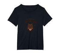 Whisker Wrangler: Quirky Cat Lover's Western-Inspired Art T-Shirt, Women's Plus, Black, 3X