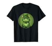 Whiskered Mischief for a Lucky St. Patrick’s Day T-Shirt
