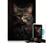 Whiskered Snow Jigsaw Puzzle 1000 Pieces Focus Building Toy Firm Fit Secure Assembly Holiday Indoor Entertainment Toy (38x52cm)