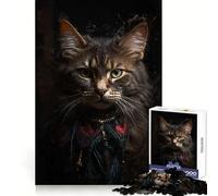Whiskered Snow Puzzles for Adults 1000 Puzzles Smart Exercise Light Enjoyment Accurate Edges Holiday Treat (38x52cm)