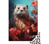 Whiskered Wanderer 1000-Piece Puzzle for Adults, 70x50cm/1000pcs; for Quiet Downtime Without A Screen; White Card Pieces for A Neat Table
