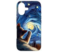 Whiskers and Starry Nights: Cat in Van Gogh's painting Case for iPhone 17