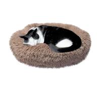 Whiskers & Friends Cat Bed, Cat Beds for Indoor Cats Washable, Orthopedic Soft Fluffy Round Calming Pet Bed for Small to Large Kitty Kittens & Dogs, Small Dog Beds & Furniture