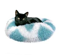 Whiskers & Friends Cat Bed, Cat Beds for Indoor Cats Washable, Orthopedic Soft Fluffy Round Calming Pet Bed for Small to Large Kitty Kittens & Dogs, Dog Beds & Furniture