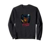 Whiskers in the Dark Spooky Cat Ghost Horror Art Sweatshirt