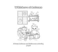 Whiskers of Autumn: 31 Cozy Autumn and Halloween coloring pages