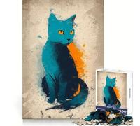 Whiskers of Elegance Jigsaw Puzzles 1000 Piece for Teenagers Focus Training Happy Idle Time Tight Join Lovely Gift (38x52cm)
