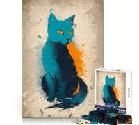 Whiskers of Elegance Jigsaws 1000 Pieces for Adults Mental Sharpness Cozy Pastime Precise Fit Holiday Treat (50x75cm)
