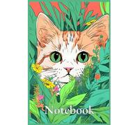 Whiskers & Thoughts: A Charming Cat Lover's 6 by 9 inches Notebook Journal: 120 pages ideal for Women and Teenage Girls for Journaling, Work, ... those important thoughts poems or stories
