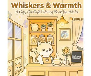 Whiskers & Warmth: A Cozy Cat Café Coloring Book: Find Peace in Every Page with the Café's Fluffy Feline Owner