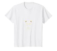 Whiskers & Whispers Mystical Cat Design for Cat Lovers T-Shirt, Kids, White, 6 Years