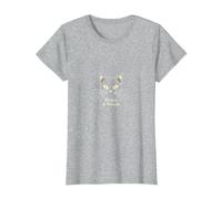 Whiskers & Whispers Mystical Cat Design for Cat Lovers T-Shirt, Women, Heather Grey, S