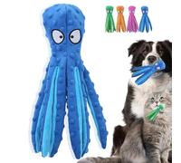Whiskerspot Octopus Dog Toy, 2025 New Whiskerspot Eco-Friend Octopus Plush, No Stuffing Dog Cat Toys,Durable and Fun, for Puppies & Adul (Blue)