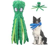Whiskerspot Octopus Dog Toy,Whiskerspot Octopus Toy,No Stuffing Squeaky Dog Interactive Play Toys with Crinkle Paper,Eco friend Octopus Plush for Dogs,Teeth Cleaning & Durable for Puppies & Adul (B)