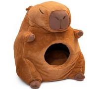 Whiskery Sour Capybara Cat House - Plush Indoor Pet Cave Bed for Cats & Kittens | Cozy Animal-Shaped Hideout | Sold Out at Cat Show Live | Gift for Cat Lovers UK