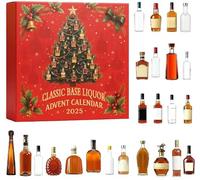 Whiskey Advent Calendar,24 Days of 3D Design Christmas Advent Calendars,A Daily Tasting Journey Through the World of , Adult Advent Calendar for Men Women (B)