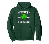 Whiskey And Bad Decisions Irish St Patricks Day Men Women Pullover Hoodie